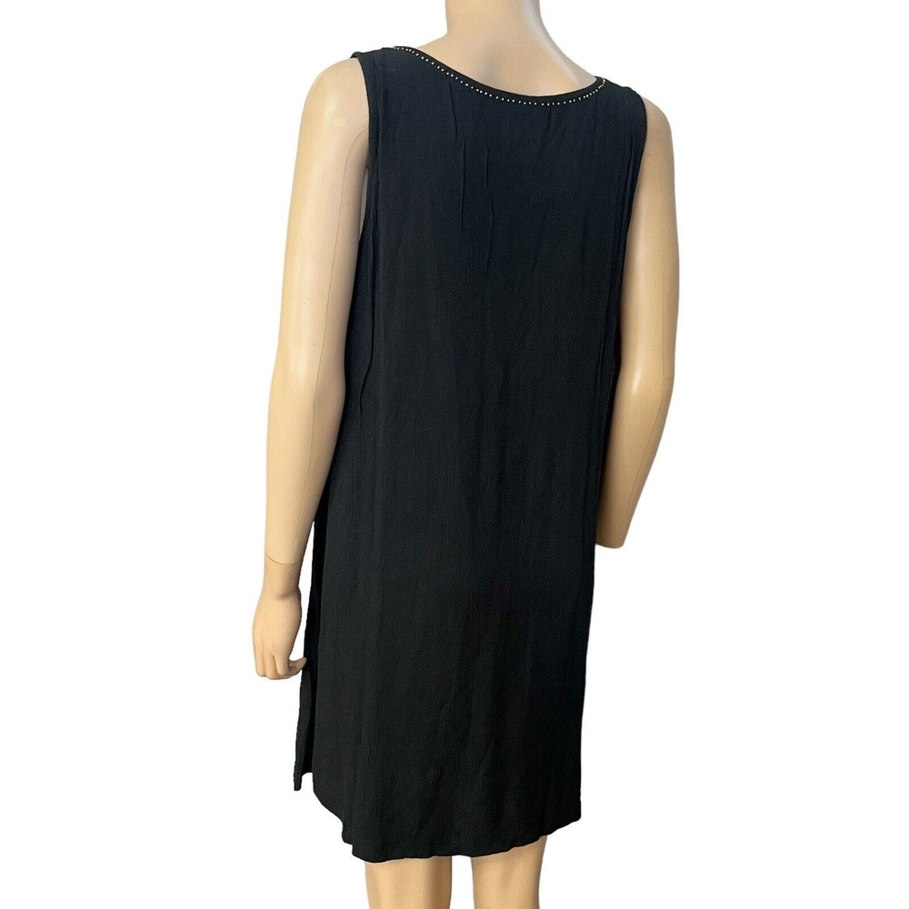 Idyllwind Miranda Lambert Gauzy Tank Dress Shift Beaded Plunging - Picture 4 of 8